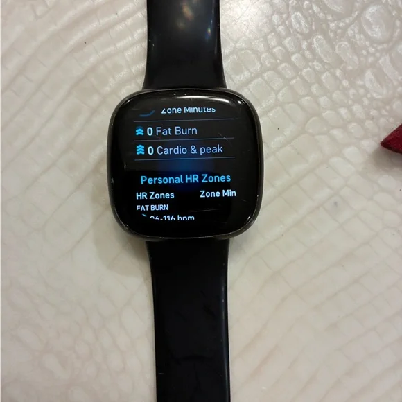 Fitbit Smart Fitness Watch with Black Band - Picture 4 of 9